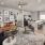 view of the living area into the kitchen